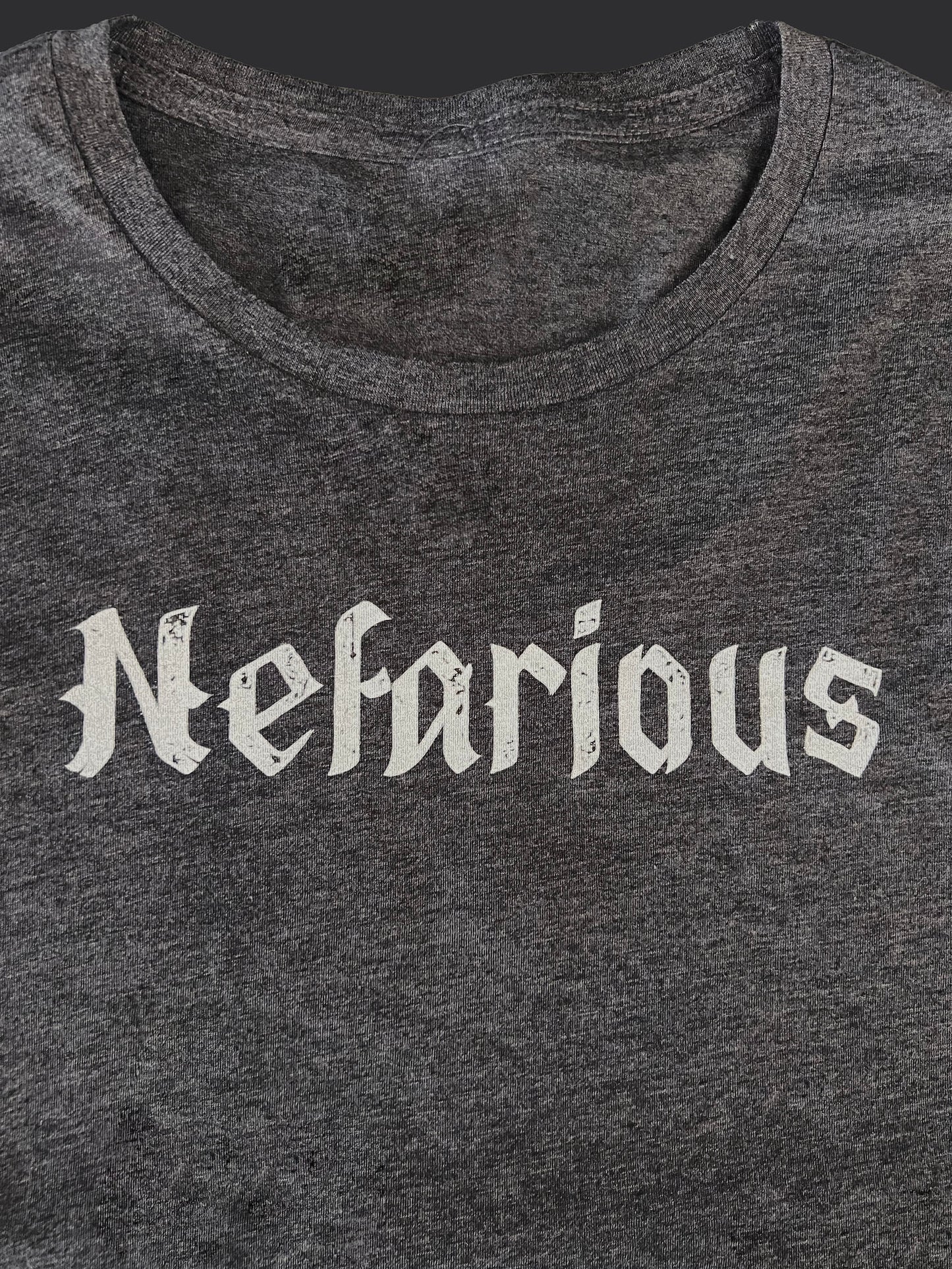 Nefarious Charcoal Gray - Women's Crop Tee
