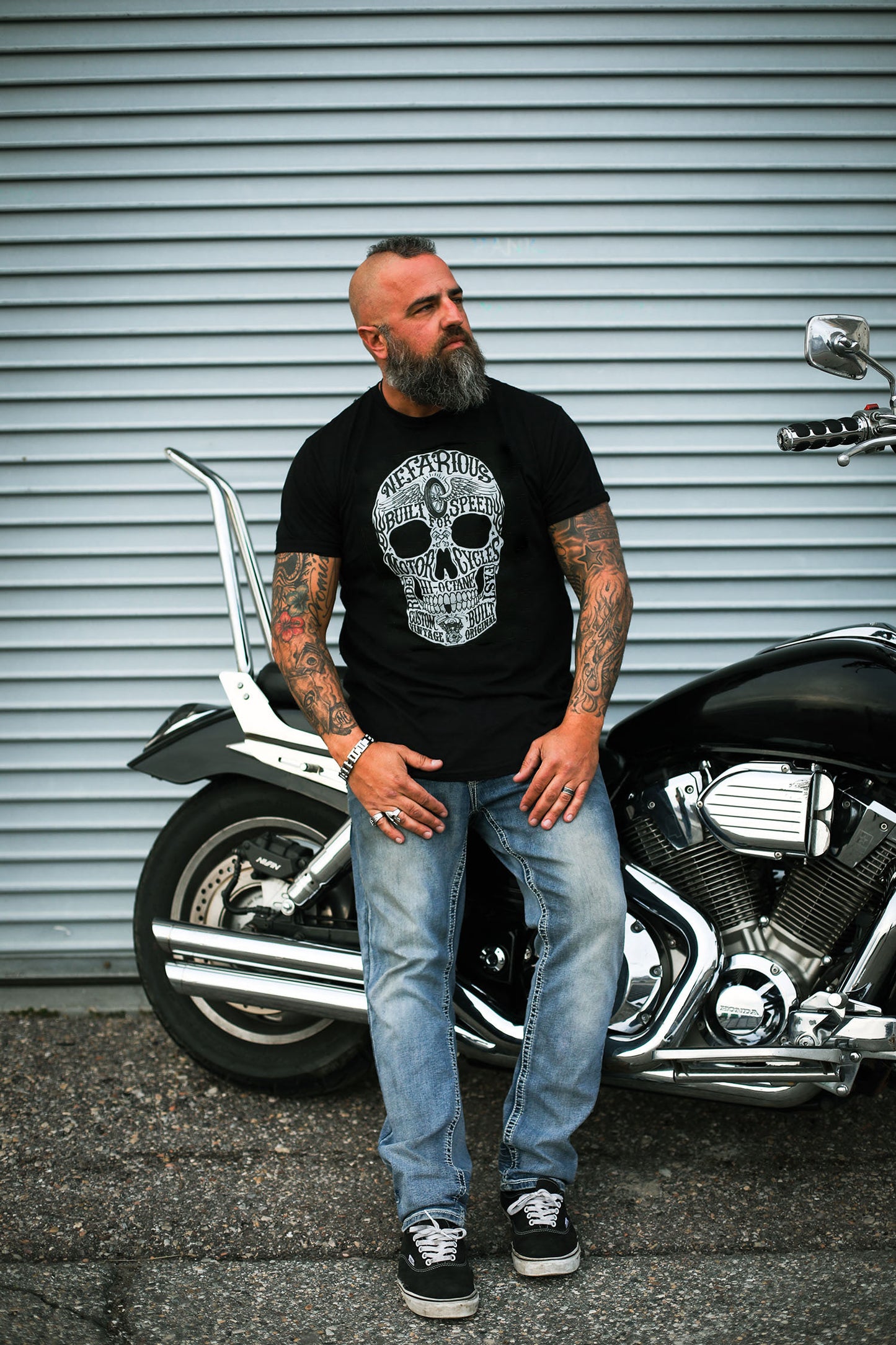 Tattoo Face - Long Body Tee - 4-5 inches of more coverage!