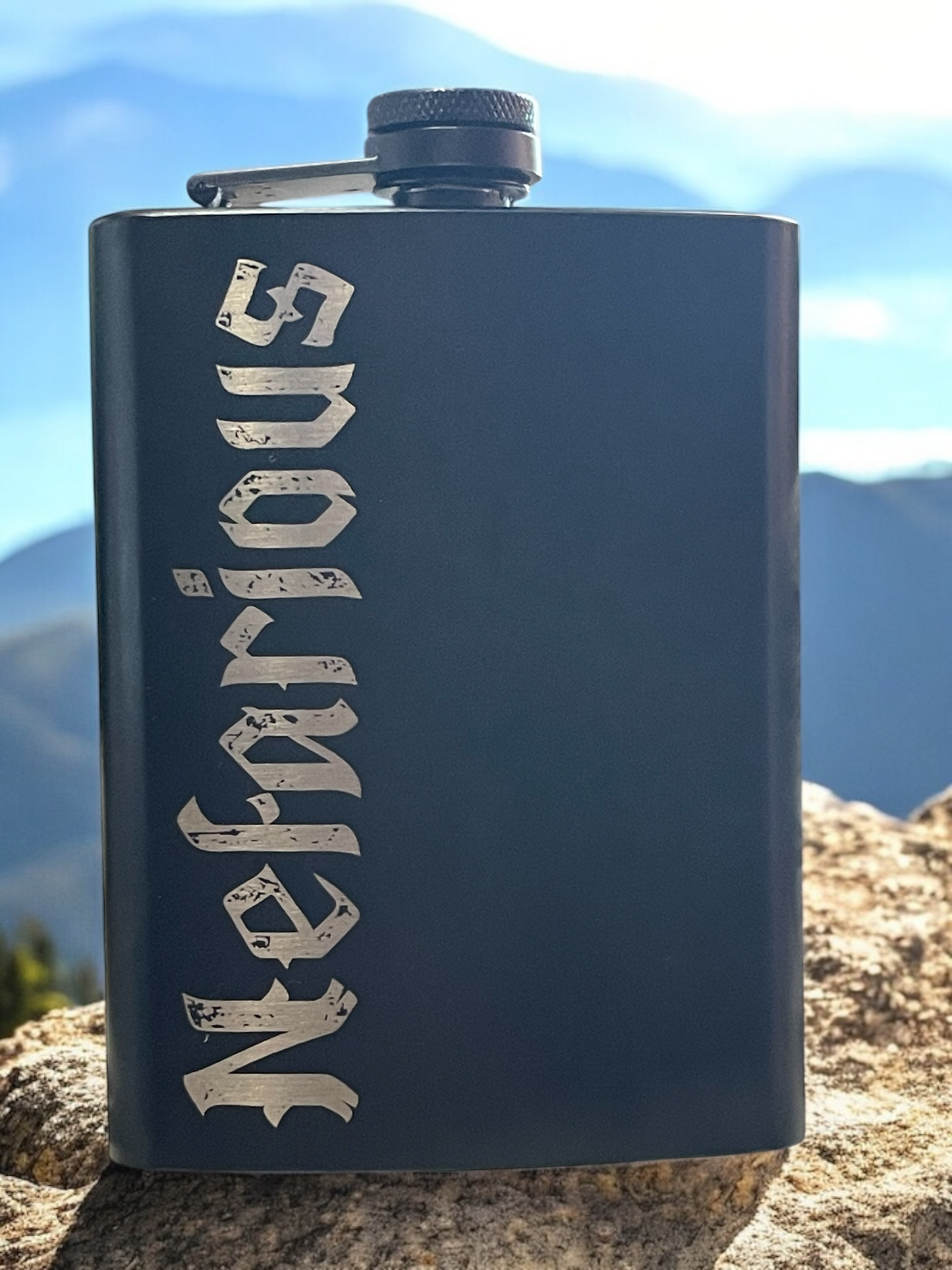 Nefarious - Hip Flasks Matte Black Stainless Steel Flask