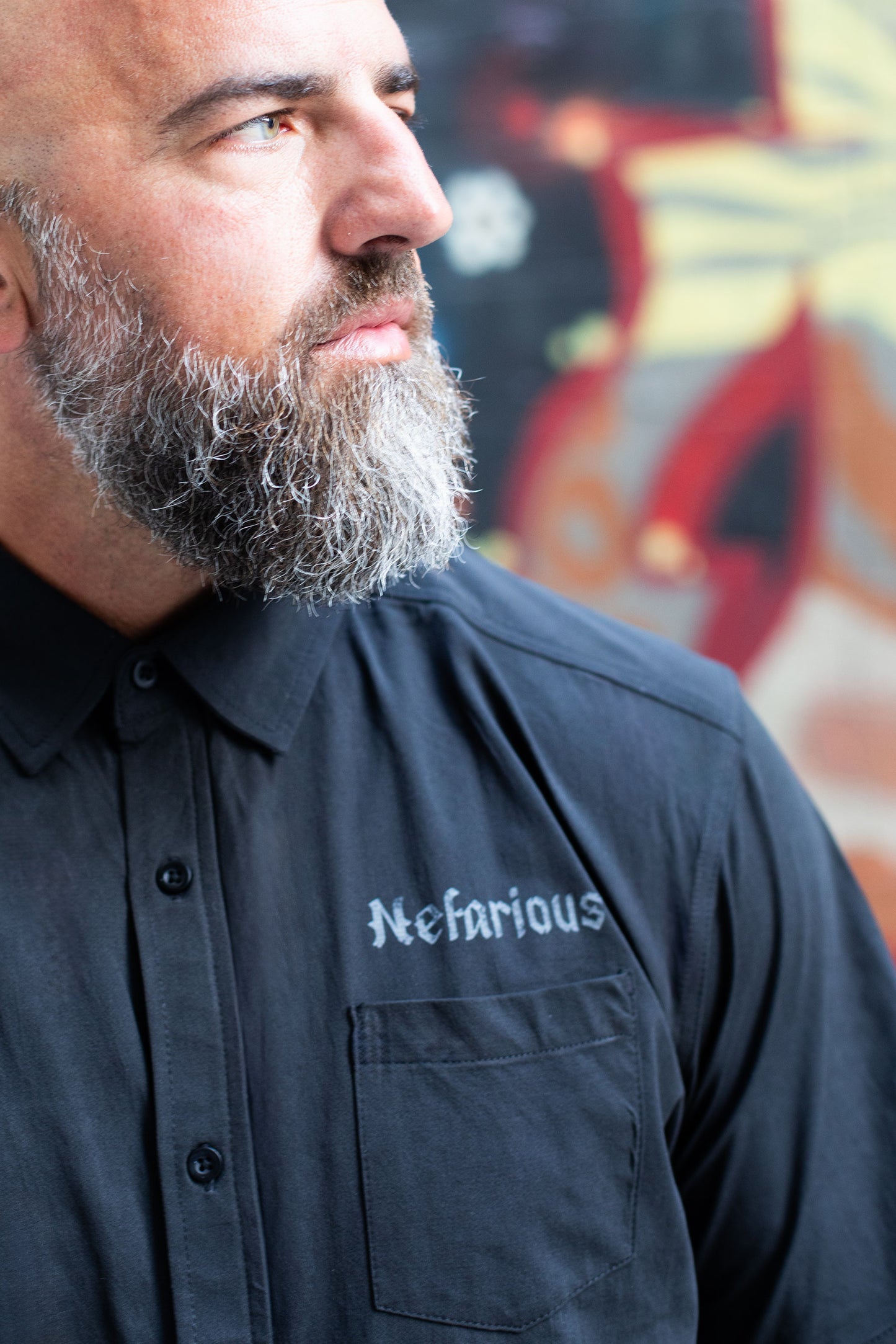 Skull & Pistons - Perforated Woven Short Sleeve Button-Up Shirt
