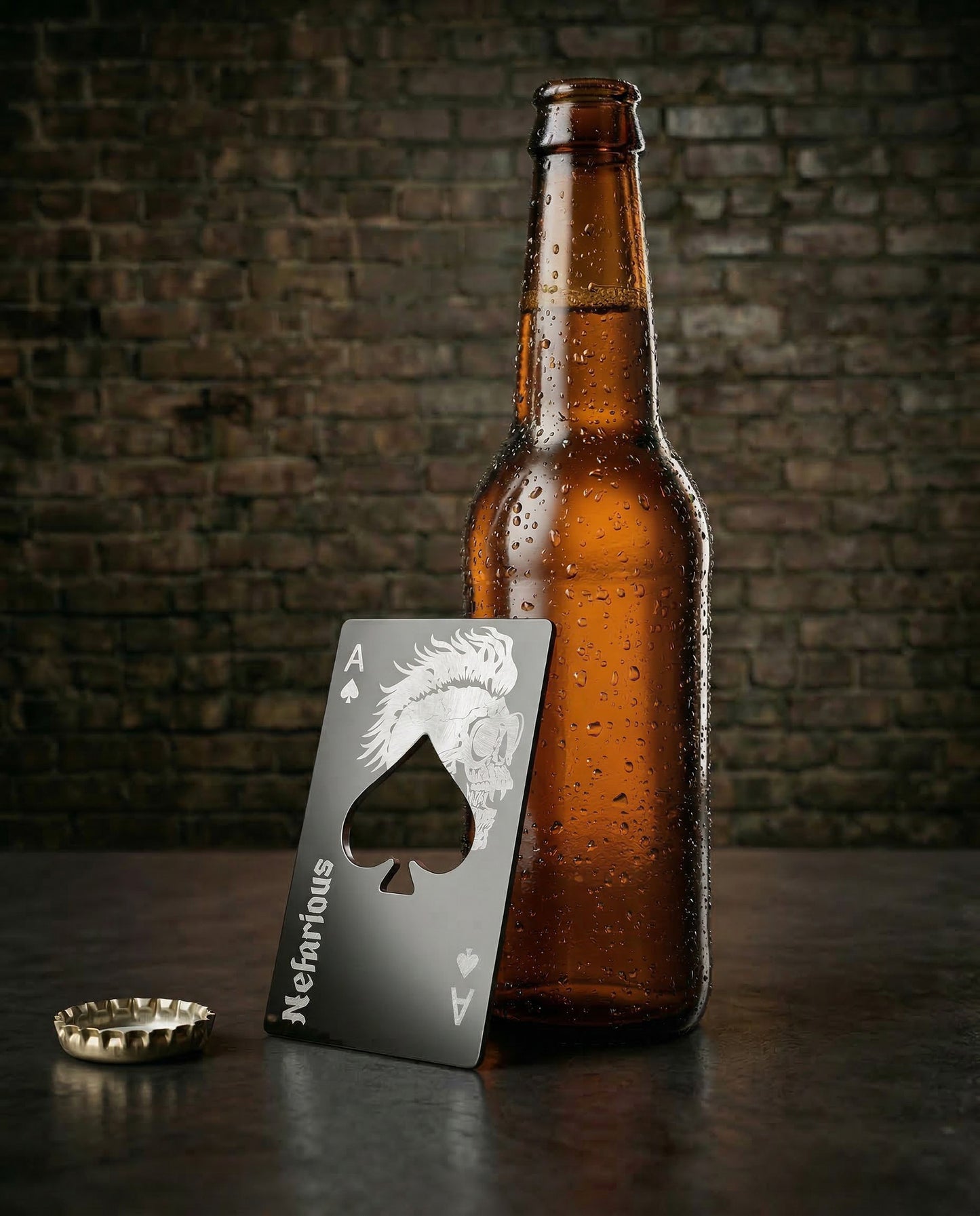 Bottle Opener - Ace Card -  OG Skull - (Credit card size)