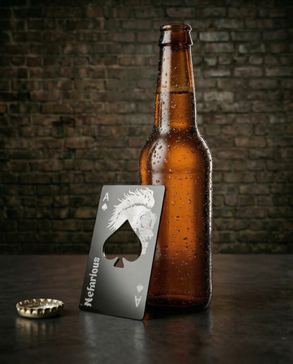 Bottle Opener - Ace Card -  OG Skull - (Credit card size)